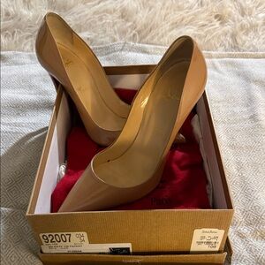 Christian Louboutin Beige Patent Heels